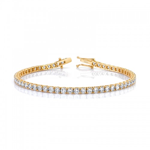 Norman Silverman Yelloe Gold Diamond Bracelet