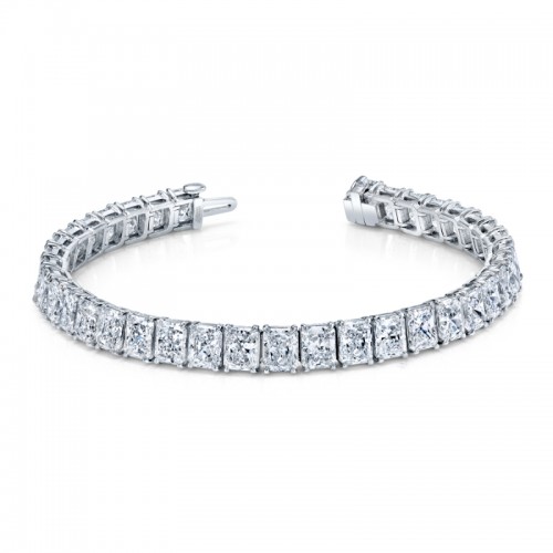 Norman Silverman Radiant Cut Straight Line Bracelet