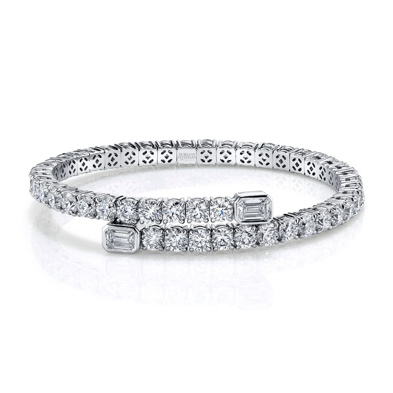Norman Silverman 15.63 Carat Round Brilliants Bracelet