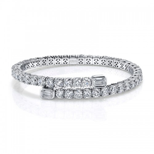 Norman Silverman 15.63 Carat Round Brilliants Bracelet