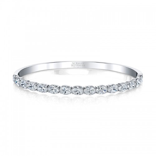 Normam Silverman Diamond Oval Bangle