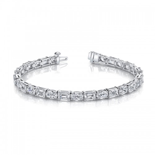 Norman Silverman 6.11 Carat East West Bracelet