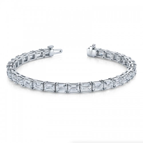 Norman Silverman Emerald Cut Diamond Bracelet
