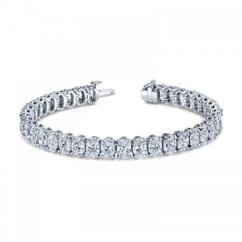 Norman Silverman Oval Shape Straight Line Bracelet
