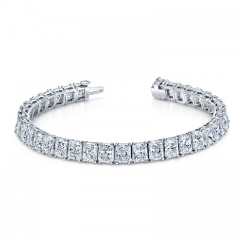 Norman Silverman 26.49 Carat Radiant Cut Diamond Bracelet