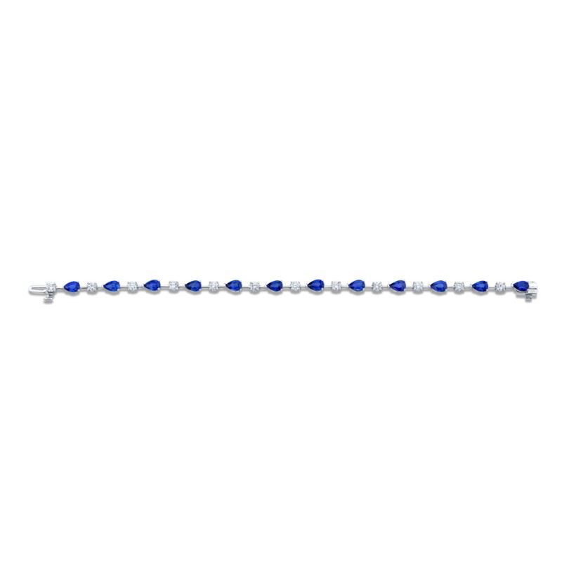 Norman Silverman 18k White Gold East-West Bracelet