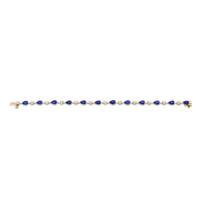 Norman Silverman 18k White Gold East-West Bracelet