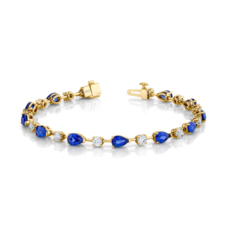 Norman Silverman 18k White Gold East-West Bracelet