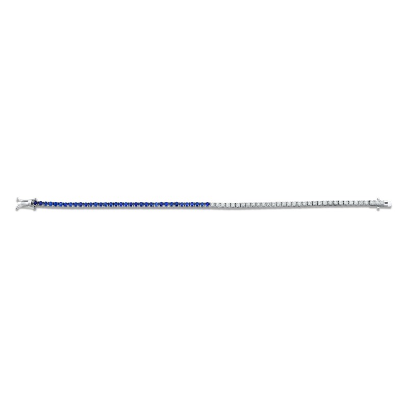 Norman Silverman 18k White Gold Straight Line Bracelet