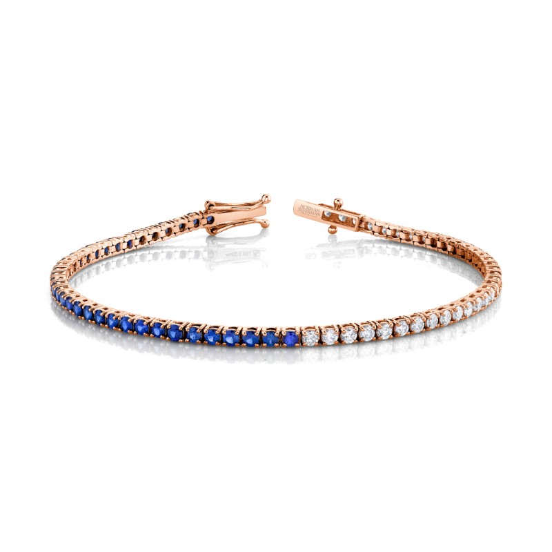 Norman Silverman 18k White Gold Straight Line Bracelet