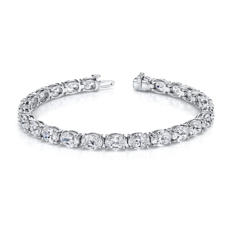 Norman Silverman East-West Oval Diamond Bracelet