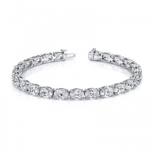 Norman Silverman East-West Oval Diamond Bracelet