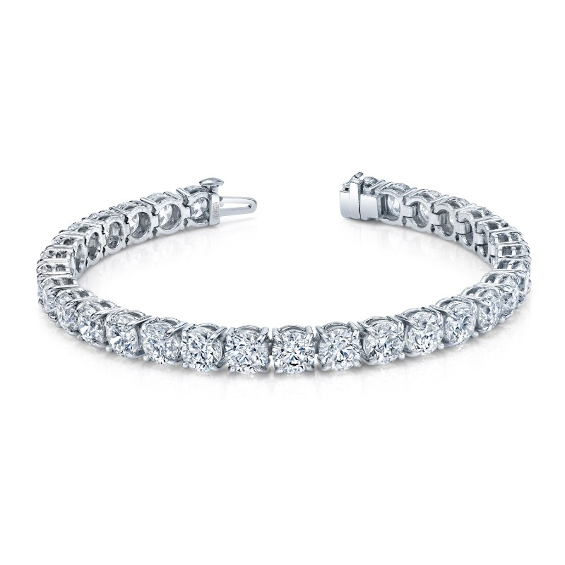 Norman Silverman Signature Tennis Bracelet With Round Brilliant Diamonds
