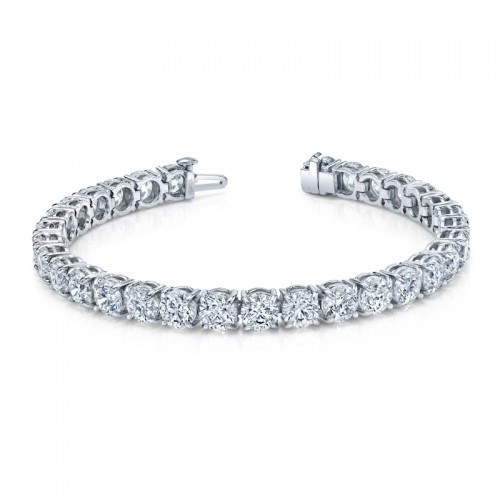 Norman Silverman Signature Tennis Bracelet With Round Brilliant Diamonds
