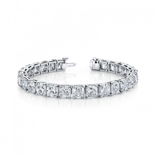 Norman Silverman 42 Carat Cushion Cut Diamond Bracelet