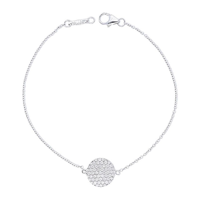 Deutsch Signature Diamond Pave Disc Bracelet