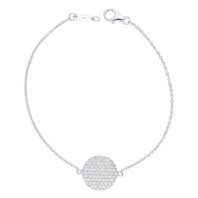Deutsch Signature Diamond Pave Disc Bracelet