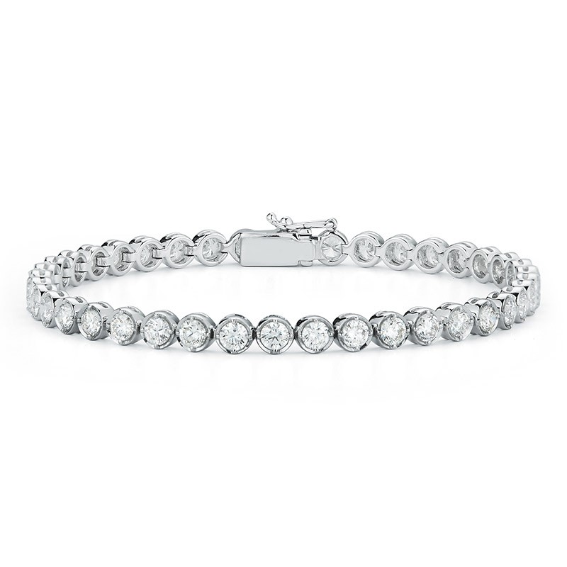 Deutsch Signature Diamond Bezel Tennis Bracelet