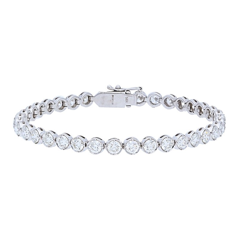 Deutsch Signature Diamond Bezel Tennis Bracelet