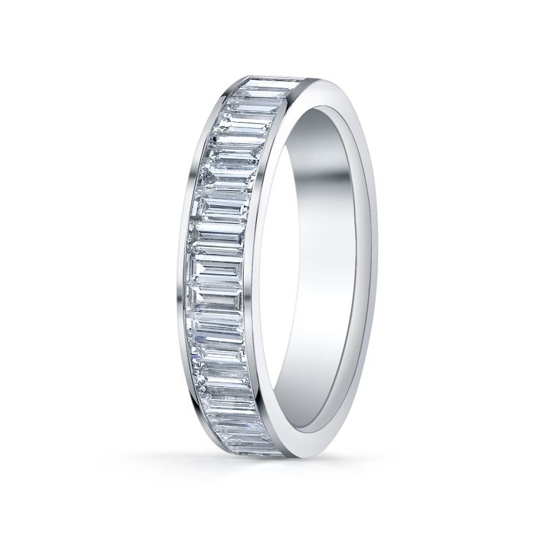 Deutsch Signature Channel Vertical Set Baguette Eternity Band