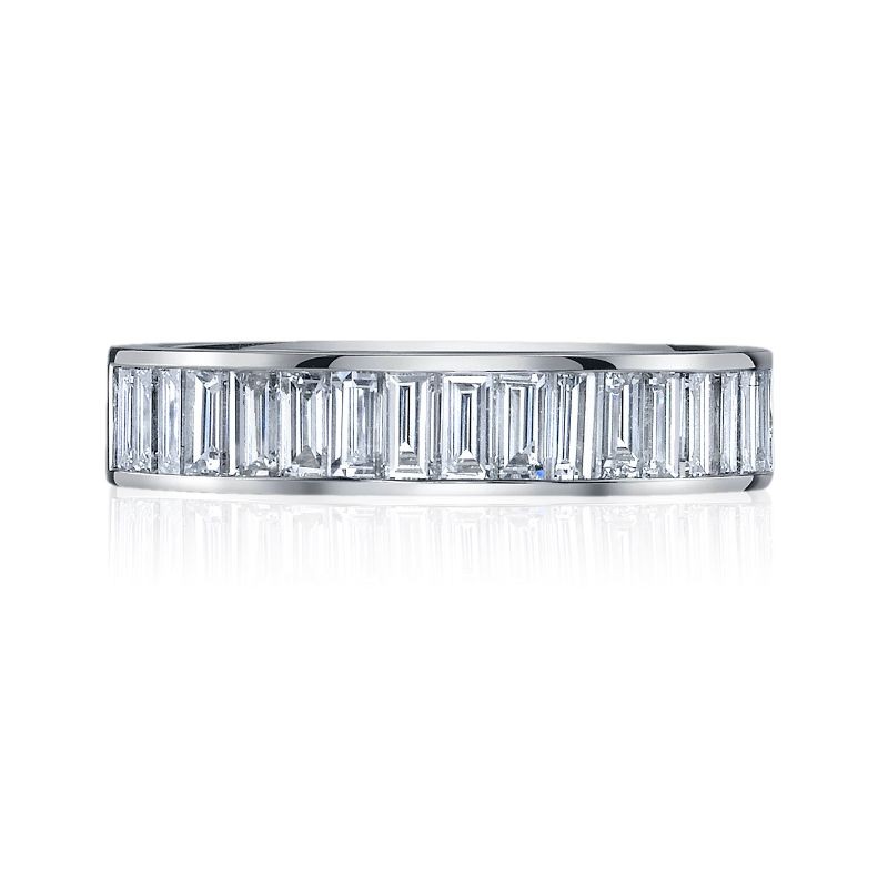 Deutsch Signature Channel Vertical Set Baguette Eternity Band