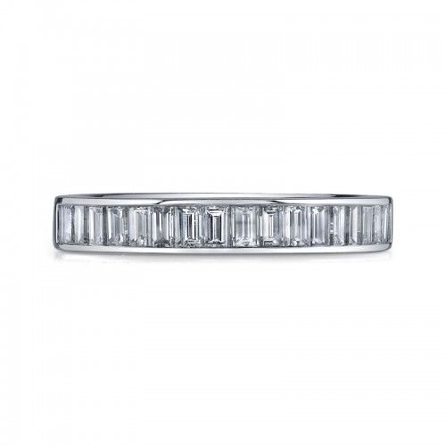 Deutsch Signature Channel Set Baguette Diamond Bands