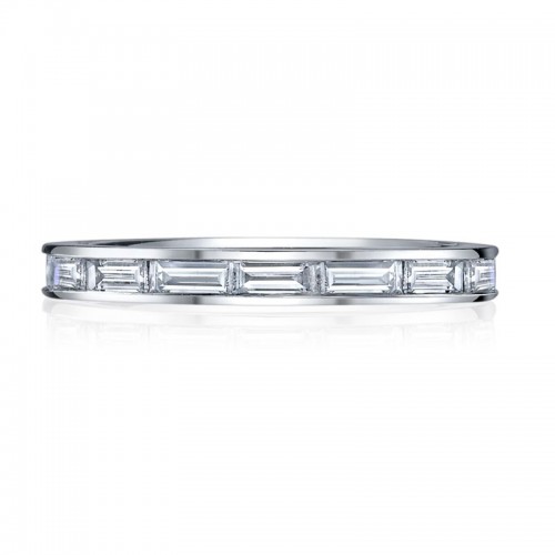 Deutsch Signature Channel Horizontal Set Baguette Eternity Band
