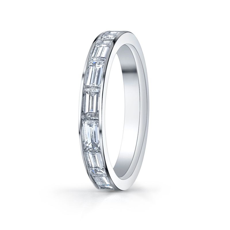 Deutsch Signature Channel Horizontal Set Baguette Band