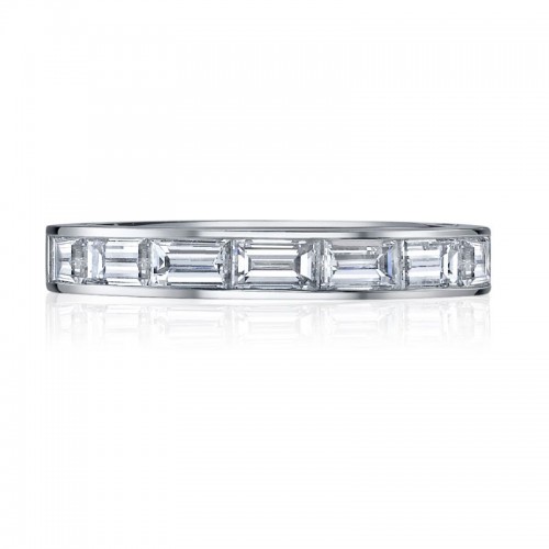 Deutsch Signature Channel Horizontal Set Baguette Band
