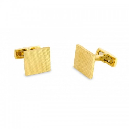 Deakin & Francis Yellow Gold Square Cufflinks