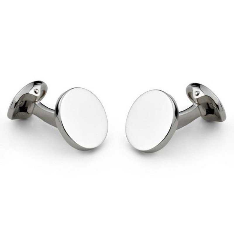 Deakin & Francis Plain Round Cufflinks