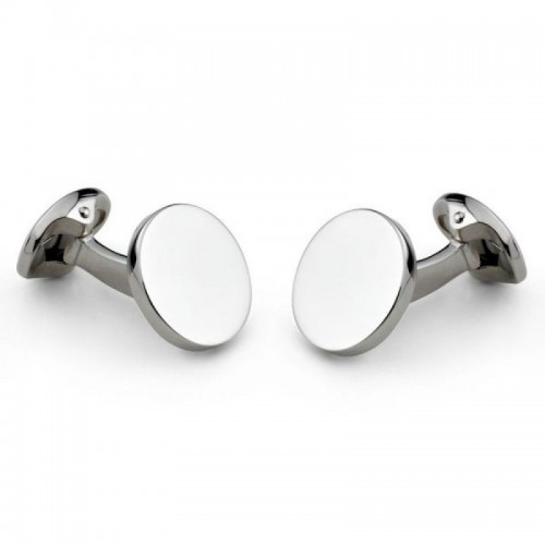 Deakin & Francis Plain Round Cufflinks