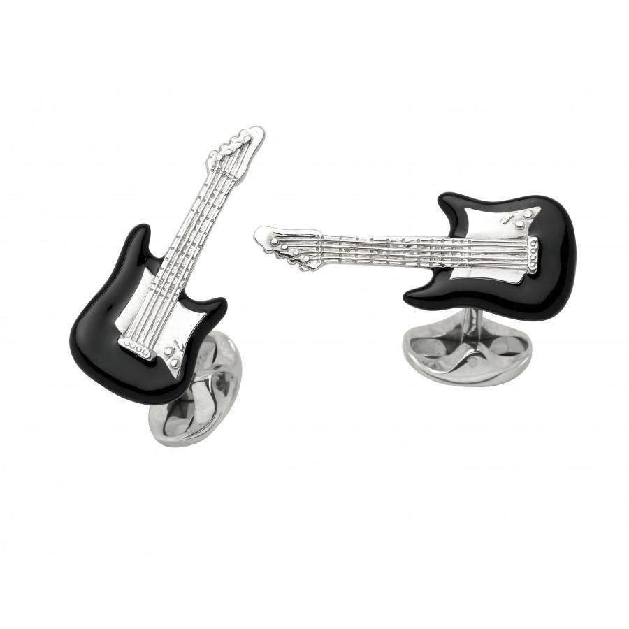 Deakin & Francis Black Guitar Cufflinks