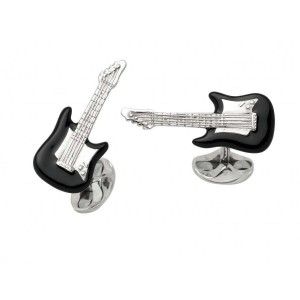 Deakin & Francis Black Guitar Cufflinks