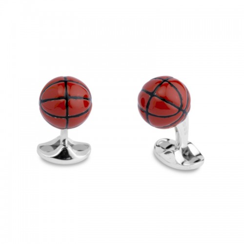 Deakin & Francis Enamel Basketball Cufflinks