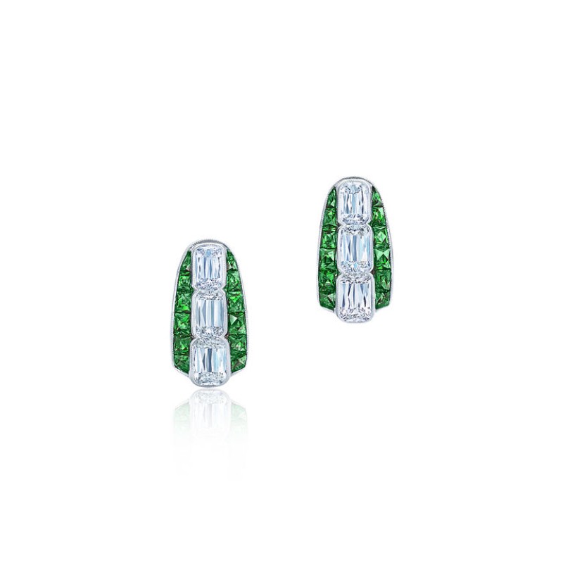 Ashoka Diamond Huggie Earrings