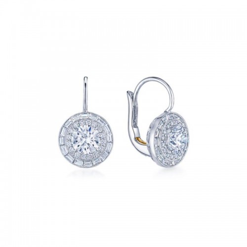 Drop Earrings with Kwiat Round Diamonds