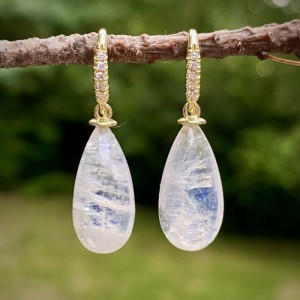 Lauren K Joyce Rainbow Moonstone Briolette Earrings