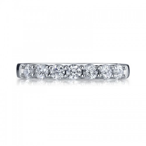 Deutsch Signature Shared Prong Diamond Halfway Band