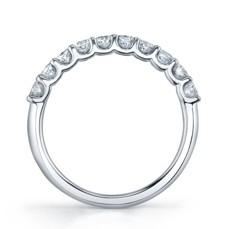 Deutsch Signature Shared Prong U Basket Diamond Halfway Band