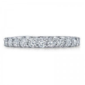 Deutsch Signature Shared Prong U Basket Diamond Halfway Band