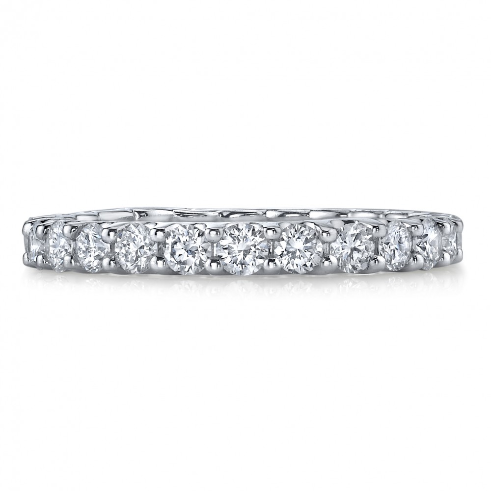 Deutsch Signature Shared Prong U Basket Diamond Eternity Band