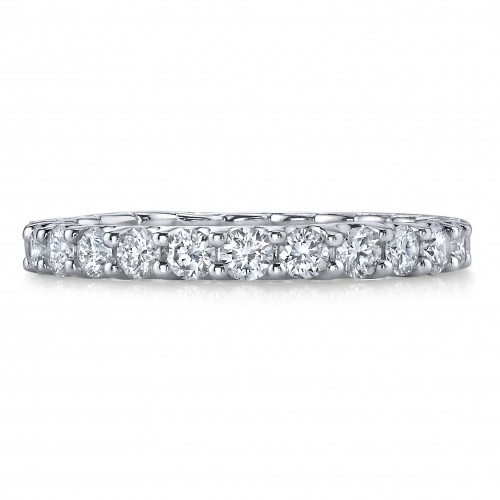 Deutsch Signature Shared Prong U Basket Diamond Eternity Band