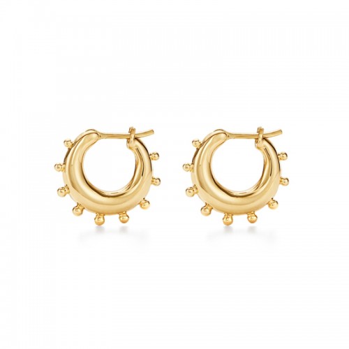 Temple St. Clair 18K Yoga Hoops