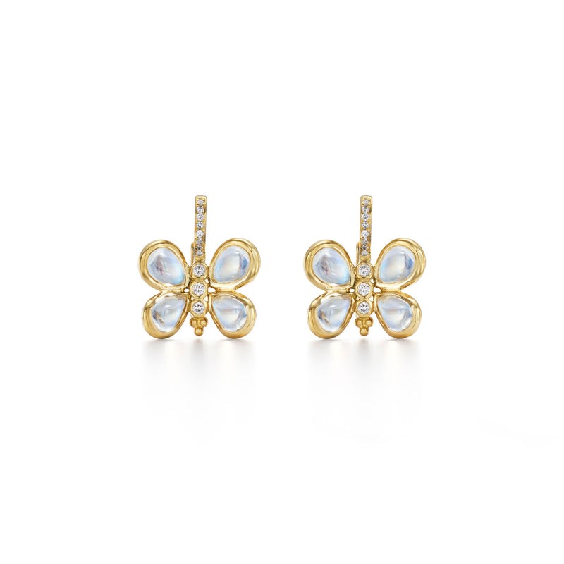 Temple St. Clair 18K Luna Butterfly Earrings