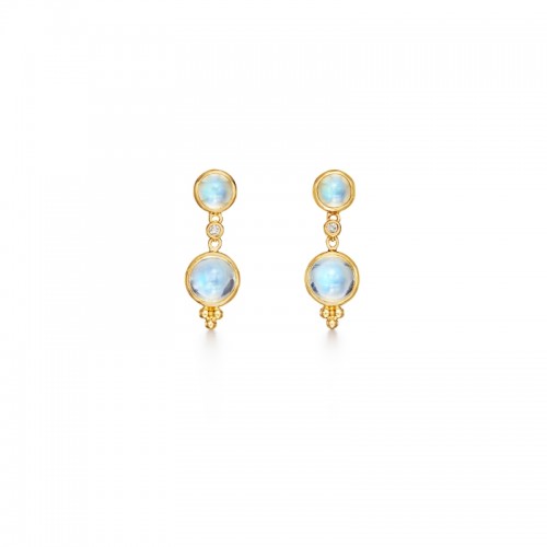 Temple St. Clair 18K Moon Drop Earrings