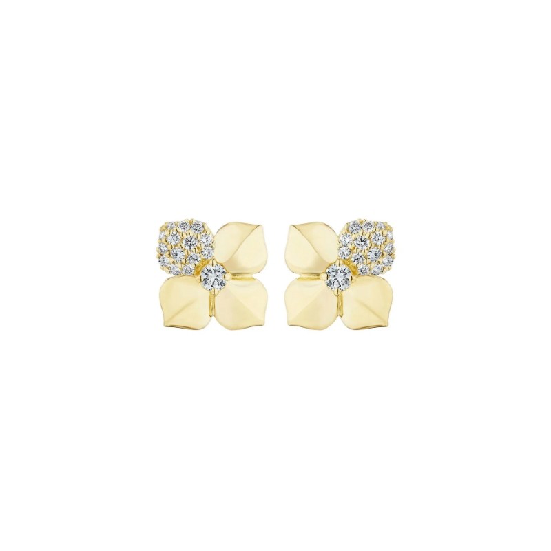 Single Pedal Small Flower Stud Earrings