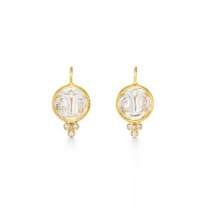 Temple St. Clair 18K Moonface Earrings