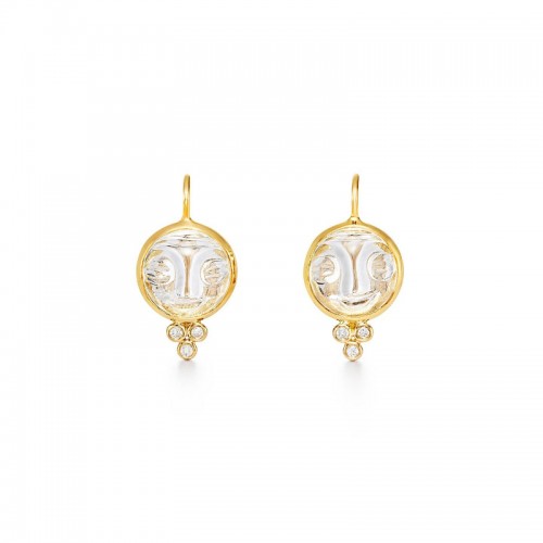Temple St. Clair 18K Moonface Earrings