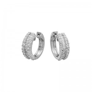 Jye's Baguette Diamonds Huggie Earrings